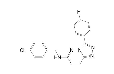 [1,2,4]triazolo[4,3-b]pyridazin-6-amine, N-[(4-chlorophenyl)methyl]-3-(4-fluorophenyl)-