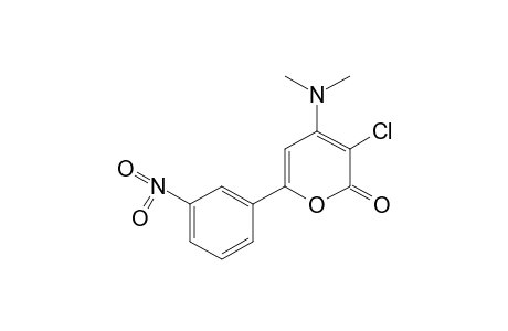 3-chloro-4-(dimethylamino)-6-(m-nitrophenyl)-2H-pyran-2-one