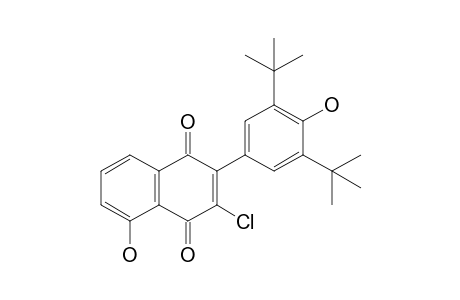 3-Chloro-2-[3',5'-di(t-butyl)-4'-hydroxyphenyl]-5-hydroxy-1,4-naphthoquinone