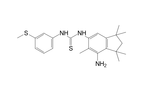 1-(7-amino-1,1,3,3,6-pentamethyl-5-indanyl)-3-[m-(methylthio)phenyl]-2-thiourea