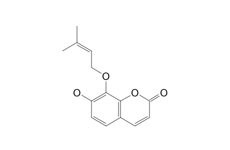 8-(3-Methylbut-2-en-1-yl)oxy-7-hydroxycoumarin