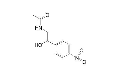 N-(b-hydroxy-p-nitrophenethyl)acetamide