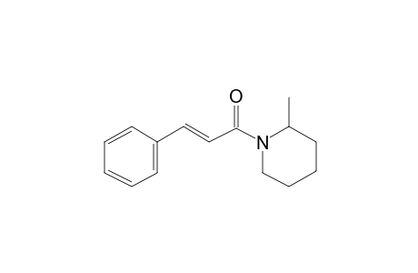 Piperidine, 2-methyl-1-[3-phenpropenoryl]-