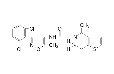 N-[3-(2,6-dichlorophenyl)-5-methyl-4-isoxazolyl]-4-methyl-4,5,6,7-tetrahydrothieno[3,2-c]pyridine-5-carboxamide