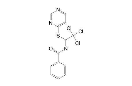 4-(1-BENZOYLAMINO-2,2,2-TRICHLOROETHYLTHIO)-PYRIMIDINE