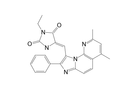 (Z)-5-[(6,8-DIMETHYL-2-PHENYL-IMIDAZO-[1,2-A]-[1,8]-NAPHTHYRIDIN-1-YL)-METHYLIDENE]-3-ETHYL-IMIDAZOLIDINE-2,4-DIONE