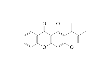 1,3-Dihydroxy-2-(3-methylbut-3-en-2-yl)-9H-xanthen-9-one