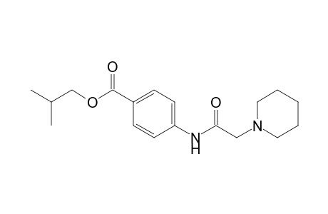 p-(2-Piperidinoacetamido)benzoic acid, isobutyl ester