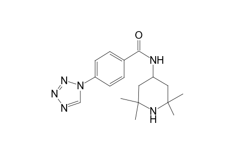 benzamide, N-(2,2,6,6-tetramethyl-4-piperidinyl)-4-(1H-tetrazol-1-yl)-