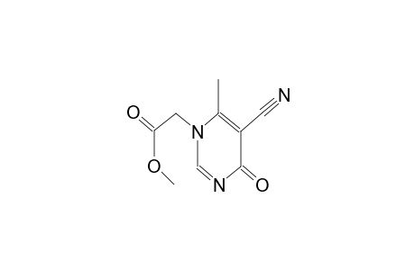 1-methoxycarbonylmethyl-5-cyano-6-methyl-1,4-dihydropyrimidin-4-one