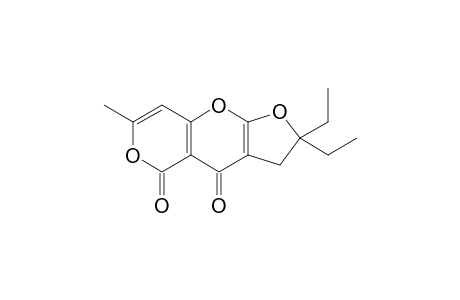 2,2-Diethyl-7-methyl-2,3-dihydro-4H,9H-furo[2,3-b]pyrano[3,4-e]pyran-4,5-dione