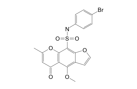 N-(4-BROMO-PHENYL)-4-METHOXY-7-METHYL-5-OXO-5H-FURO-[3.2-G]-[1]-BENZOPYRAN-9-SULFONAMIDE