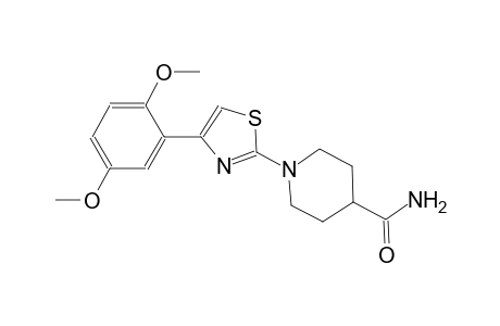 1-[4-(2,5-dimethoxyphenyl)-1,3-thiazol-2-yl]-4-piperidinecarboxamide