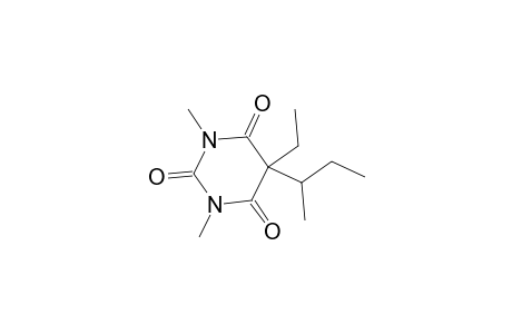 2,4,6(1H,3H,5H)Pyrimidinetrione,5-ethyl-1,3-dimethyl-5-(1-methylpropyl)-