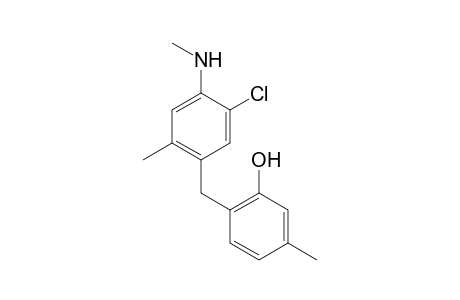 2-[[5-chloro-2-methyl-4-(methylamino)phenyl]methyl]-5-methyl-phenol