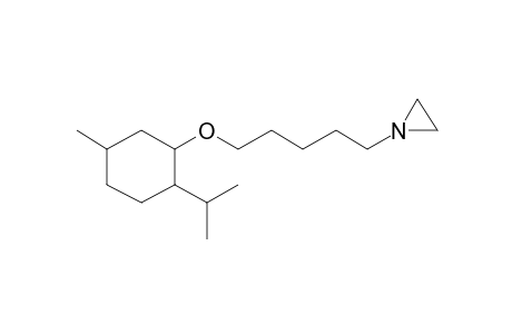 Cyclohexnol, 2-isopropyl-5-methyl-o-[5-[1-cycloazapropyl]-N-pentyl]-