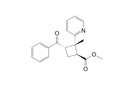 4.alpha.-Benzoyl-2.beta.-methoxycarbonyl-1.beta.-methyl-1.alpha.-(2-pyridyl)cyclobutane