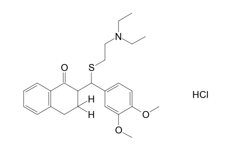 2-{α-{[2-(diethylamino)ethyl]thio}veratryl}-3,4-dihydro-1(2H)naphthalenone, hydrochloride