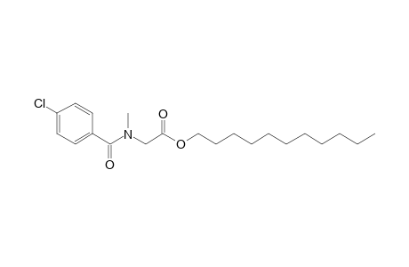 Sarcosine, N-(4-chlorobenzoyl)-, undecyl ester