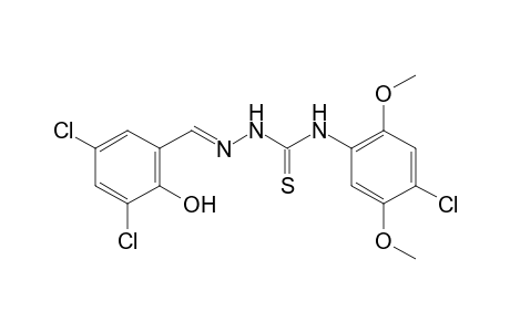 3,5-dichlorosalicylaldehyde, 4-(4-chloro-2,5-dimethoxyphenyl)-3-thiosemicarbazone