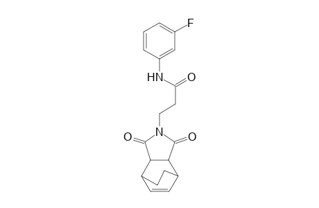 3-(1,3-dioxo-3a,4,7,7a-tetrahydro-1H-4,7-ethanoisoindol-2(3H)-yl)-N-(3-fluorophenyl)propanamide