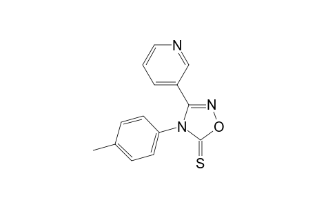 4-(4-METHYLPHENYL)-3-(3-PYRIDYL)-1,2,4-OXADIAZOLE-5(4H)-THIONE