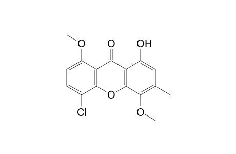 5-CHLORO-1-HYDROXY-4,8-DIMETHOXY-3-METHYL-9H-XANTHEN-9-ONE