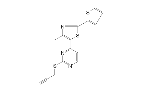 4-[4-methyl-2-(2-thienyl)-5-thiazolyl]-2-[(2-propynyl)thio]pyrimidine