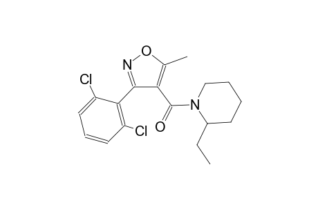 1-{[3-(2,6-dichlorophenyl)-5-methyl-4-isoxazolyl]carbonyl}-2-ethylpiperidine