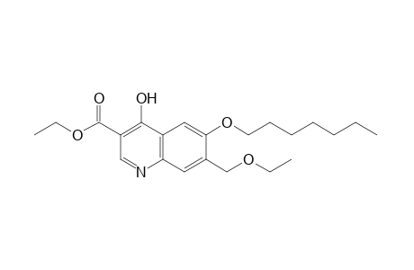 7-(ethoxymethyl)-6-(heptyloxy)-4-hydroxy-3-quinolinecarboxylic acid, ethyl ester