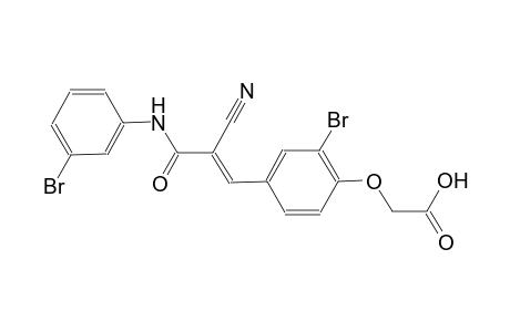 {2-bromo-4-[(1E)-3-(3-bromoanilino)-2-cyano-3-oxo-1-propenyl]phenoxy}acetic acid