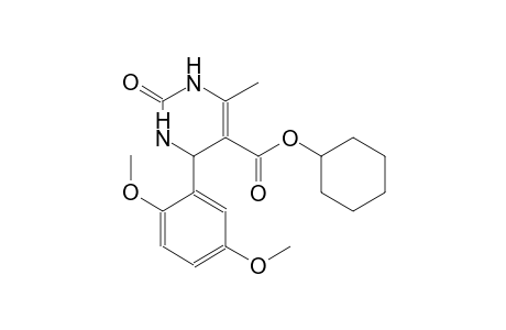 cyclohexyl 4-(2,5-dimethoxyphenyl)-6-methyl-2-oxo-1,2,3,4-tetrahydro-5-pyrimidinecarboxylate
