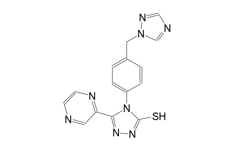 4H-1,2,4-triazole-3-thiol, 5-pyrazinyl-4-[4-(1H-1,2,4-triazol-1-ylmethyl)phenyl]-