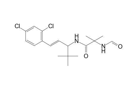 N-[(E)-1-(2,4-dichlorophenyl)-4,4-dimethyl-pent-1-en-3-yl]-2-formamido-2-methyl-propanamide