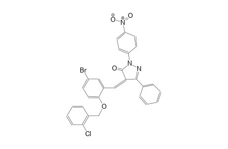 (4Z)-4-{5-bromo-2-[(2-chlorobenzyl)oxy]benzylidene}-2-(4-nitrophenyl)-5-phenyl-2,4-dihydro-3H-pyrazol-3-one