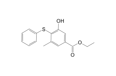 3-Hydroxy-5-methyl-4-(phenylthio)benzoic acid ethyl ester