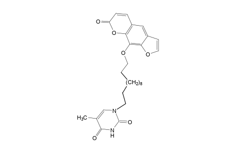 9-{[12-(2,4-dioxo-5-methyl-1,2,3,4-tetrahydro-1-pyrimidinyl)dodecyl]oxy}-7H-furo[3,2-g][1]benzopyran-7-one