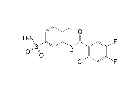 N-[5-(aminosulfonyl)-2-methylphenyl]-2-chloro-4,5-difluorobenzamide