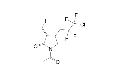 1-Acetyl-4-(2'-chlorotetrafluoroethylmethyl)-3-iodomethylene-2(3H)-dihydropyrrolidone