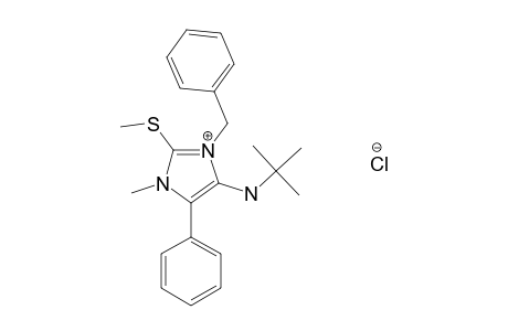 3-Benzyl-4-(tert-butylamino)-1-methyl-2-(methylthio)-5-phenylimidazolium Chloride