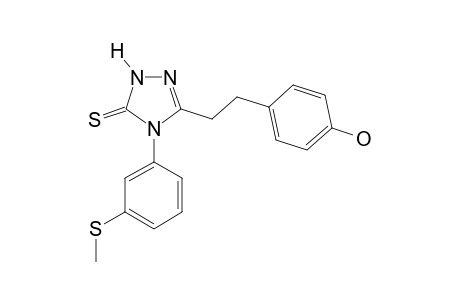 3-(p-hydroxyphenethyl)-4-[m-(methylthio)phenyl]-delta square-1,2,4-triazoline-5-thione