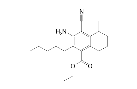 Ethyl 3-amino-4-cyano-5-methyl-2-pentyl-5,6,7,8-tetrahydronaphthalene-1-carboxylate