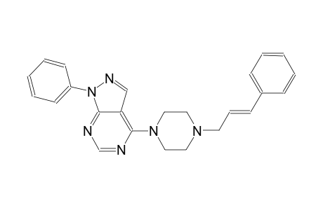 1H-pyrazolo[3,4-d]pyrimidine, 1-phenyl-4-[4-[(2E)-3-phenyl-2-propenyl]-1-piperazinyl]-