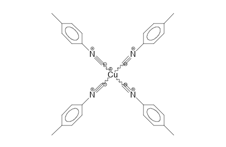 Tetrakis([4-tolyl]isocyanato) copper(I) cation