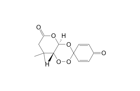 Spiro[2,5-cyclohexadiene-1,3'-[6H]pyrano[2,3-e][1,2,4]trioxin]-4,6'-dione, 4'a,7',8',8'a-tetrahydro-8',8'-dimethyl-, trans-(.+-.)-