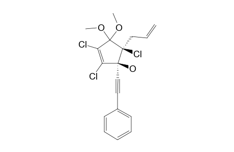 (+/-)-5-ALPHA-ALLYL-2,3,5-BETA-TRICHLORO-4,4-DIMETHOXY-1-ALPHA-PHENYLETHYNYL-2-CYCLOPENTEN-1-BETA-OL