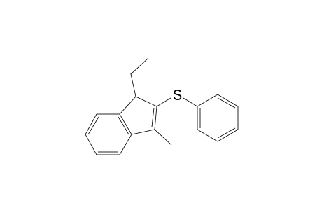 1H-Indene, 1-ethyl-3-methyl-2-(phenylthio)-