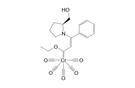 (S,Z)-(1-(3-ethoxy-1-phenyl-3-(chromylene-pentacarbonyl)prop-1-en-1-yl)pyrrolidin-2-yl)methanol