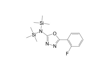 5-(2-Fluorophenyl)-1,3,4-oxadiazol-2-amine, 2tms derivative