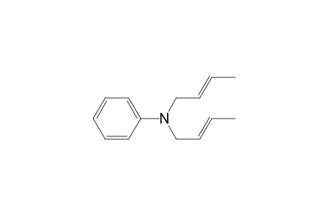 bis[(E)-but-2-enyl]-phenyl-amine